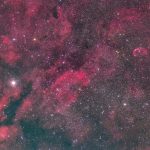 はくちょう座サドルと三日月星雲